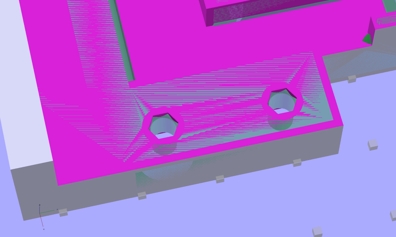 M2 Wire Cover Filament Guide - overlay - hole detail