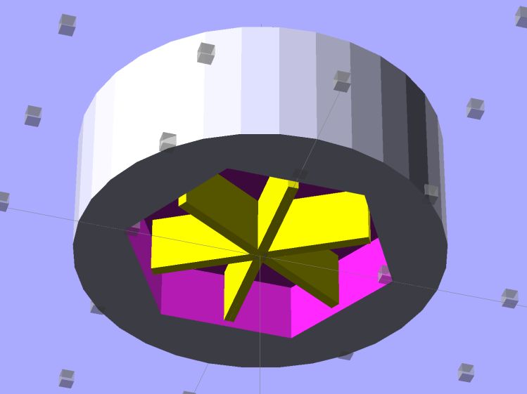 Plant Shelf Foot - solid model - bottom