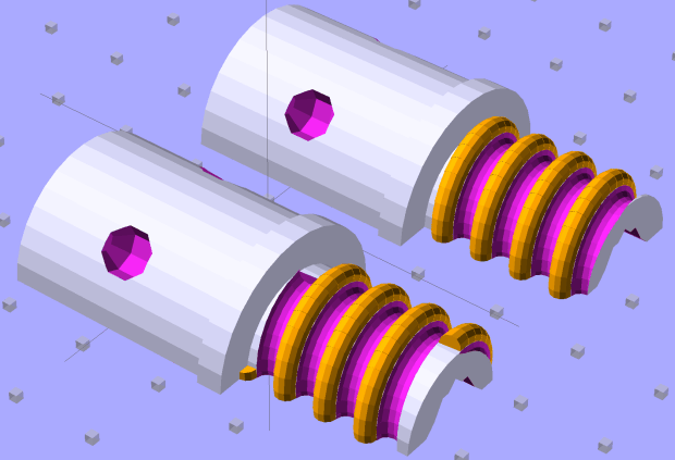 Broom Handle Screw - horizontal top