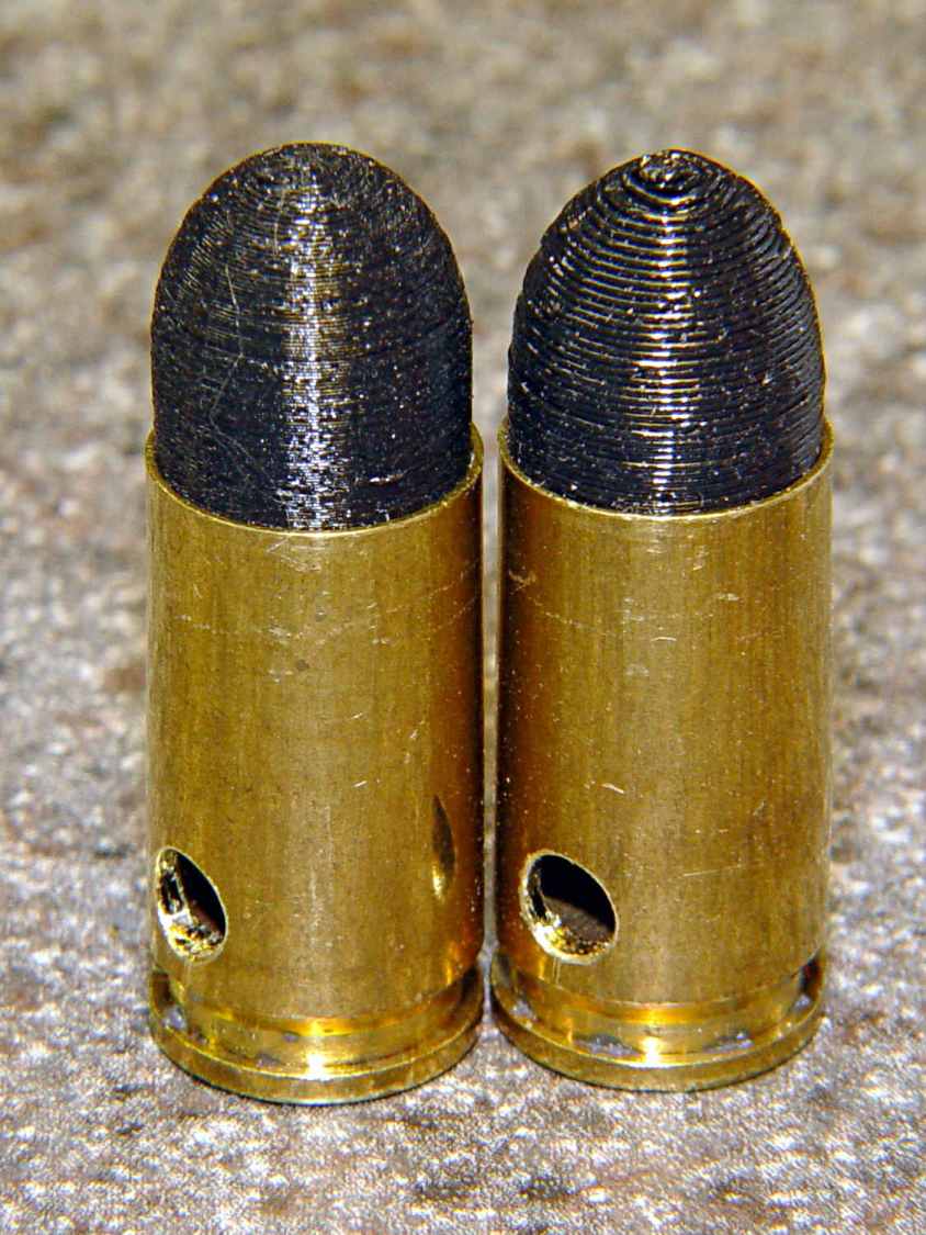 Dummy 9 mm Luger cartridges - 0.1 mm layer - overview