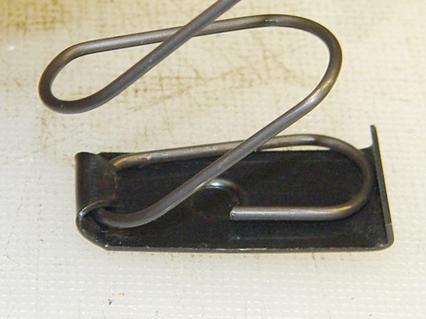 Browning Hi-Power magazine - spring inside base plate