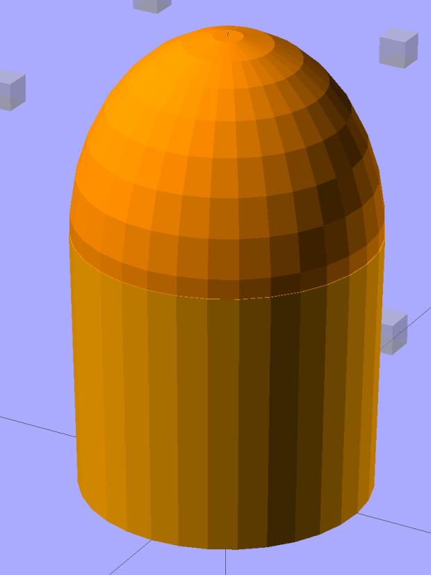 Dummy 9 mm Luger bullet - solid model