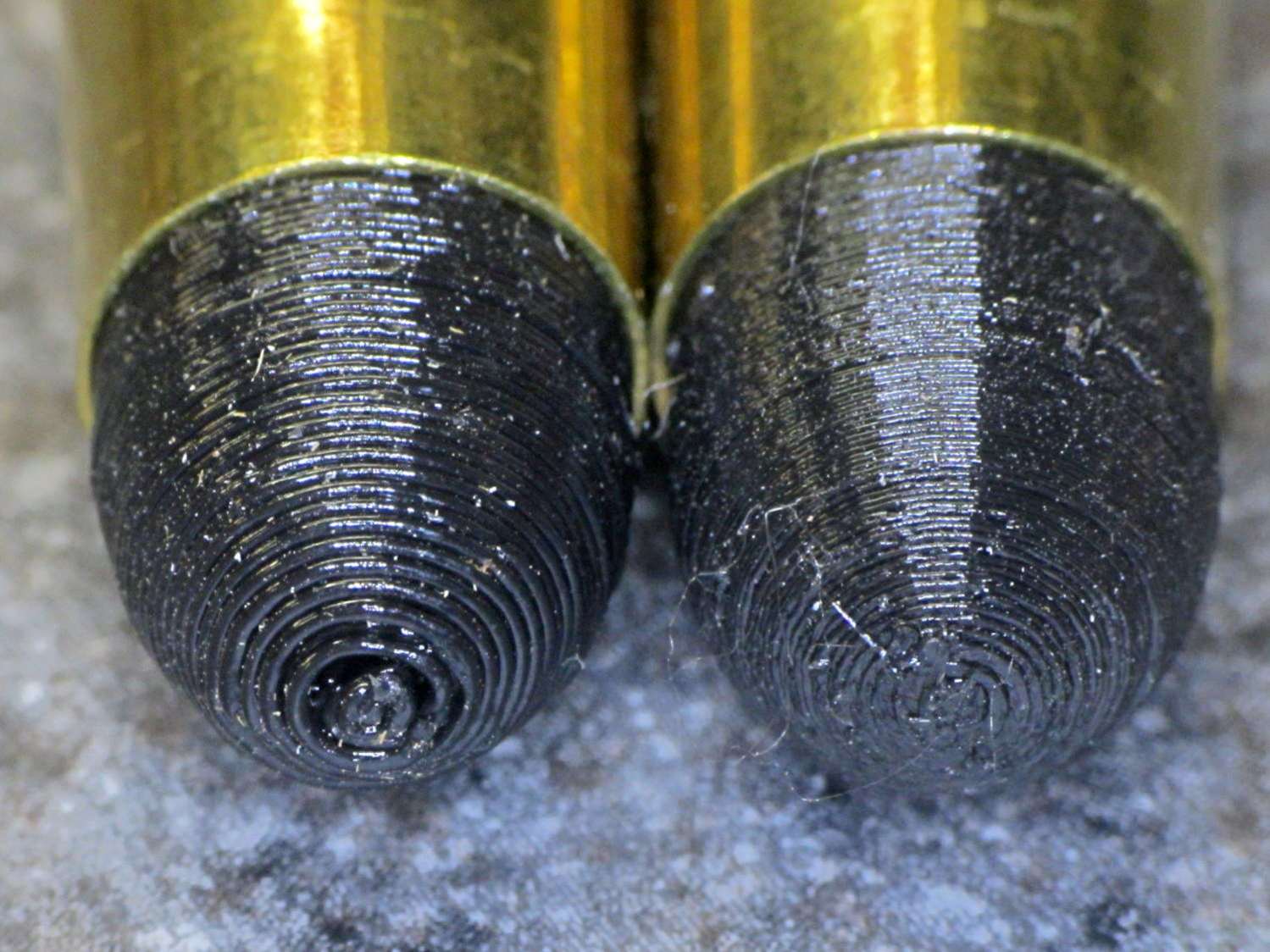 Dummy 9 mm Luger bullets - 0.1 mm layer - nose