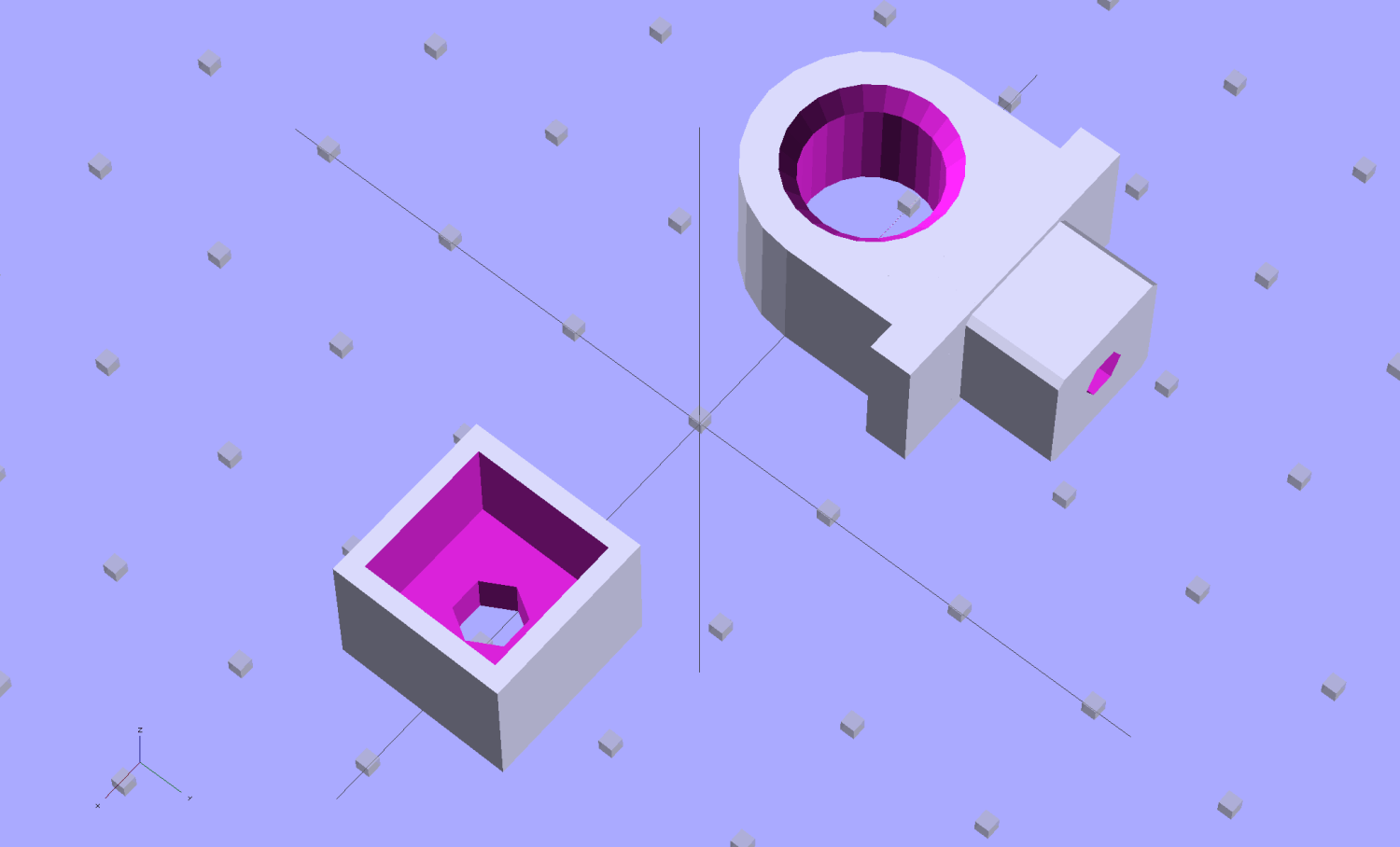 Toyota Sienna Hood Rod Pivot - solid model
