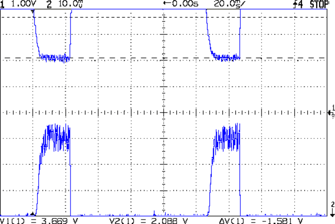 VIN 8.4 V - VD ILED 50 mA-div