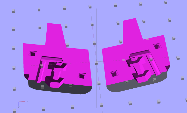 Browning Hi-Power Magazine Block - solid model - split bottom