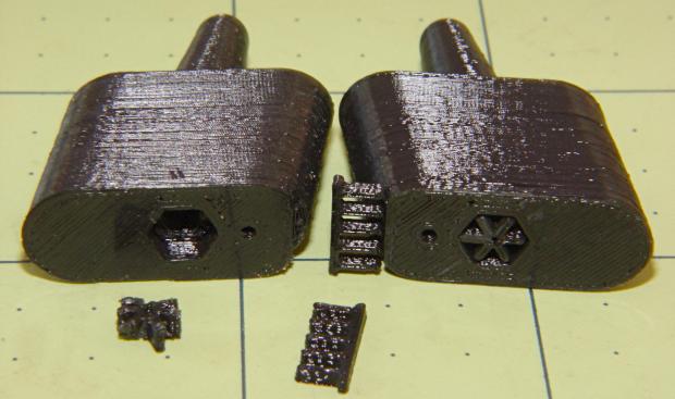 Browning Hi-Power magazine - block support detail