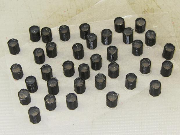 Quilting pin caps - silicone fill