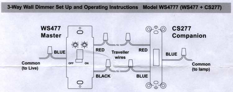 X10 3-way Wall Switch Wiring