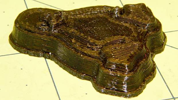 Tux positive mold - plastic - oblique