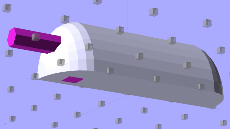 Strip Light Mount - visible wire channel