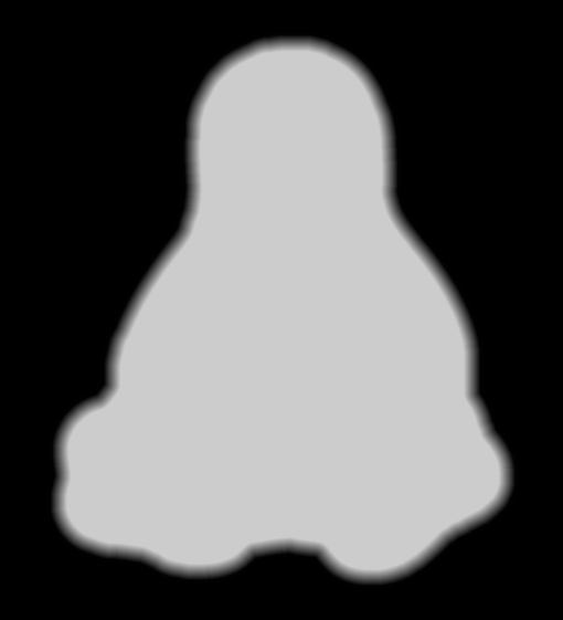 Tux Mold - Height Map - outline gradient