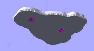 Tux positive mold - solid model - backside