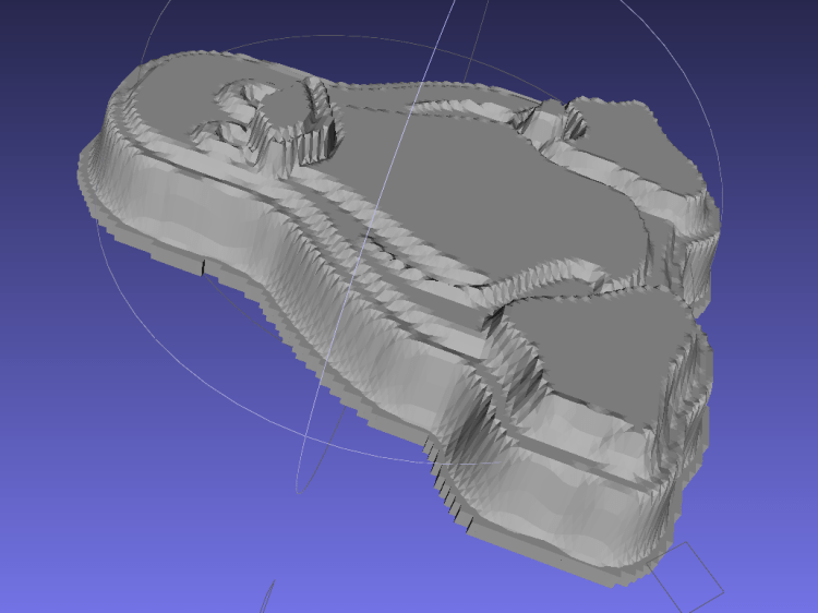 Tux positive mold - solid model - oblique