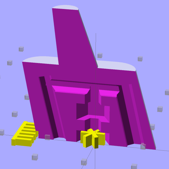 Browning Hi-Power Magazine Block - solid model - BHP OEM