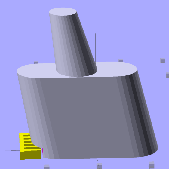 Browning Hi-Power Magazine Block - solid model - Generic 1 - whole side