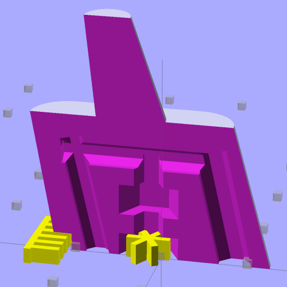 Browning Hi-Power Magazine Block - solid model - Generic 1