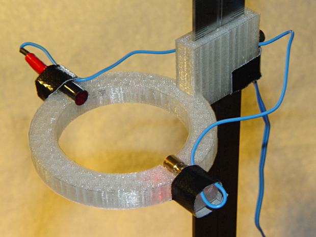 Laser-photodiode fixture - on blade