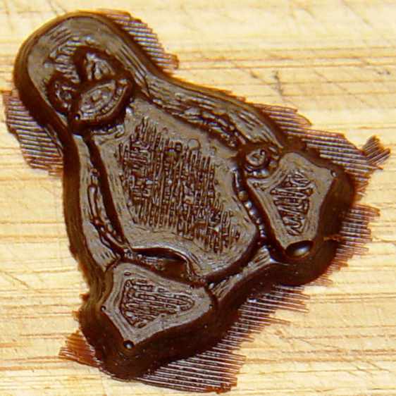 Tux chocolates - detail
