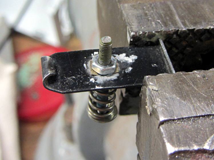 Browning floor plate - nut brazing setup