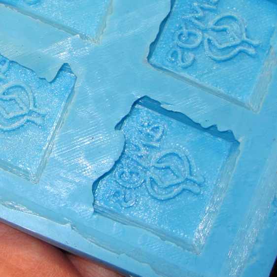 SqWr chocolate molds - silicone interior detail