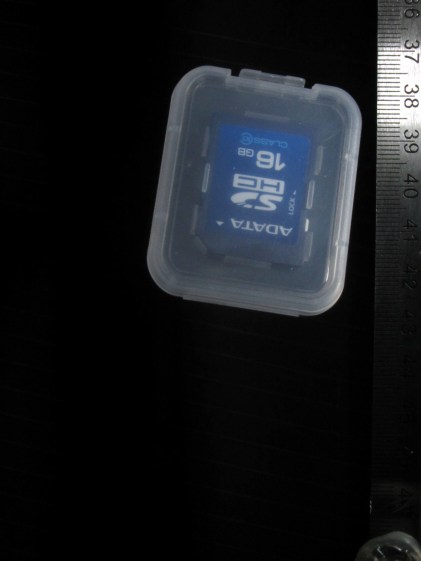 Falling SDHC Card