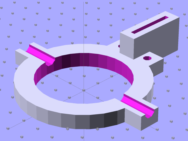 Laser-photodiode fixture - solid model