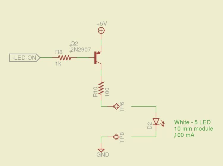 White LED driver - schematic