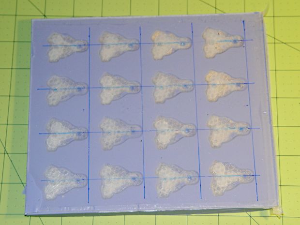 Tux Gradient 4x4 - mold as-cast