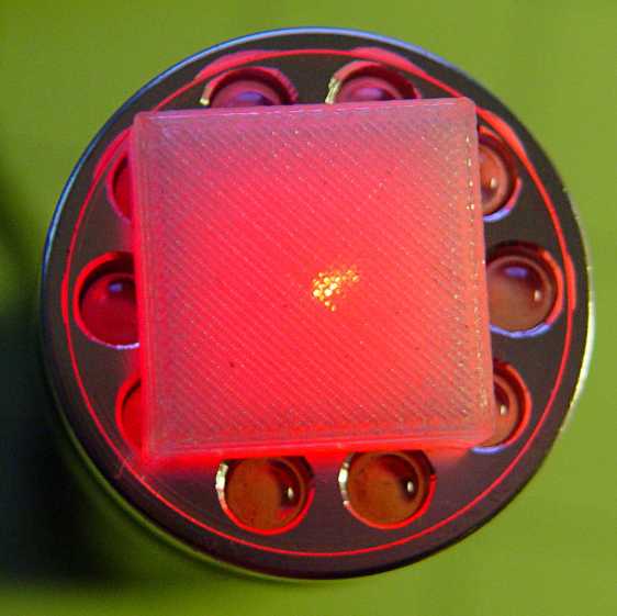 Solid cube - laser transmission