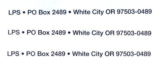 PublishersPayment - Three Return Addresses