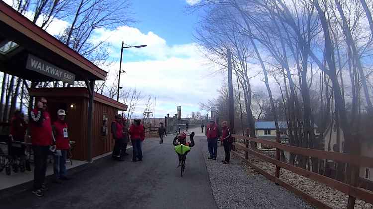 Recumbent Riders - Walkway Over the Hudson Entrance - 2014-04-05