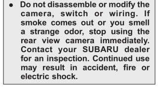 Camera Disassembly Warning
