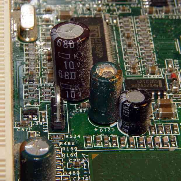 Dell 2300 failed capacitors - 1