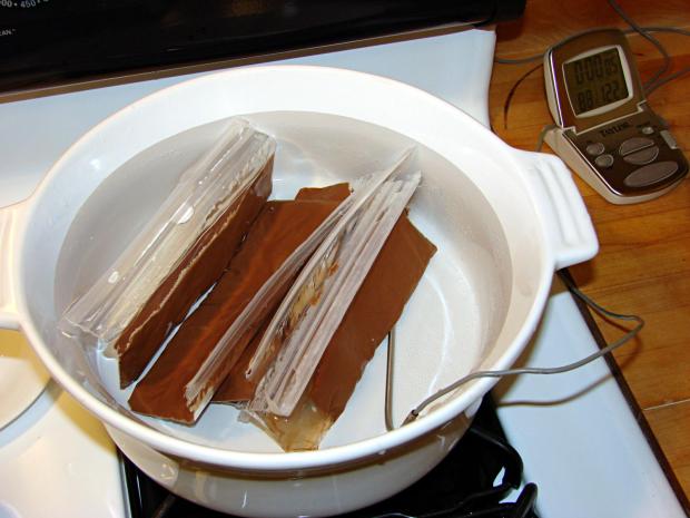 Milk Chocolate Bags - in Tempering Bath