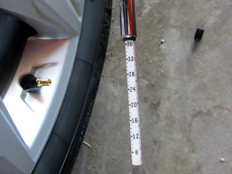 Subaru Forester - as-delivered tire pressure