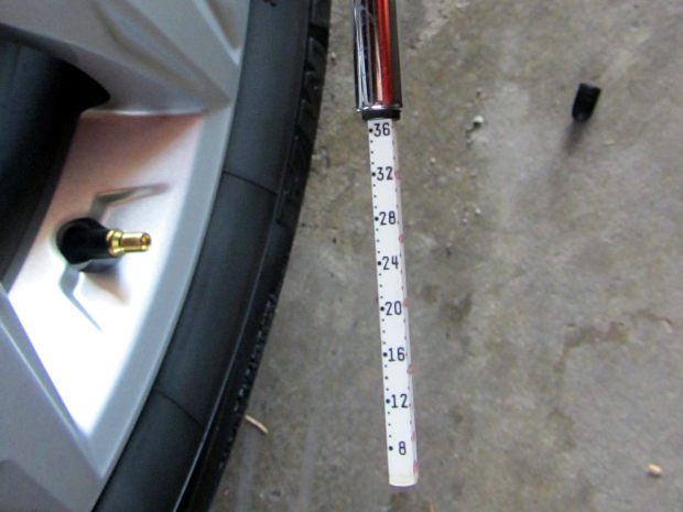 Subaru Forester - as-delivered tire pressure