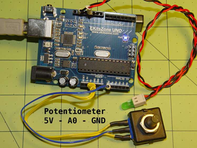 Potentiometer - analog input