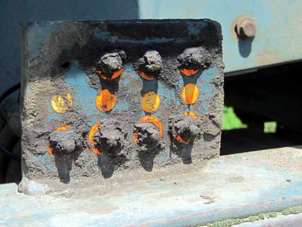 Power Screen Trommel - lube panel