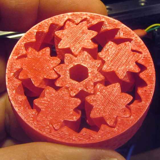 Planetary Gear Bearing - Red - top detail