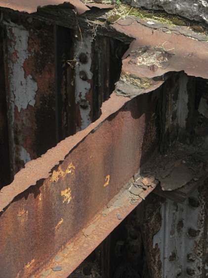 Rusted I beam - Rochester RR station