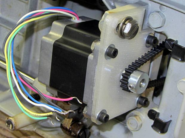 Kenmore 158 - NEMA 23 stepper - on adapter