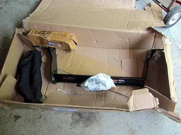 Trailer hitch receiver - as received