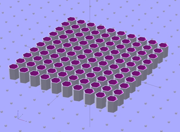 Quilting Pin Cap - 10x10 array