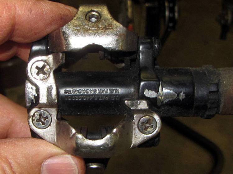 Shimano SPD pedal - shoe sole abrasion