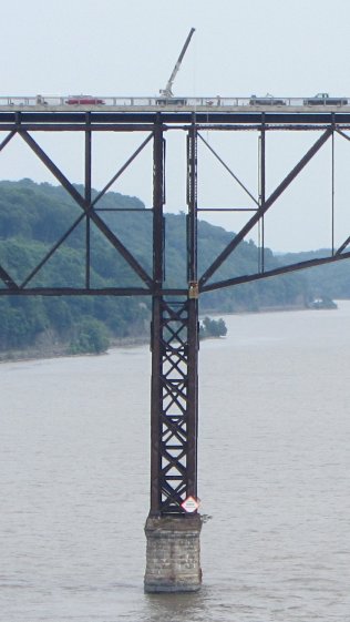 Walkway Inspection Crane - from Mid Hudson Bridge