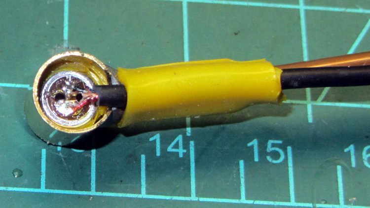 Bike Helmet Mic - electret element rear