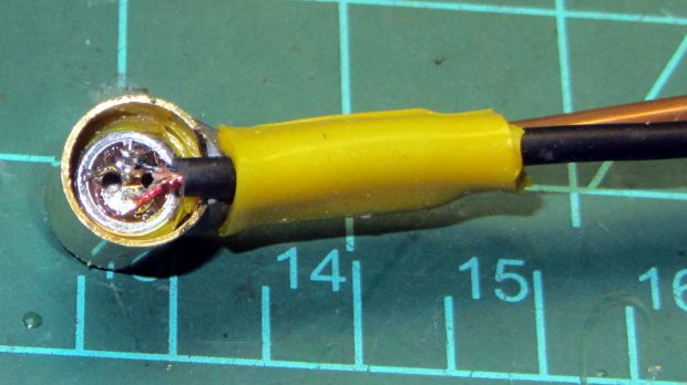 Bike Helmet Mic - electret element rear