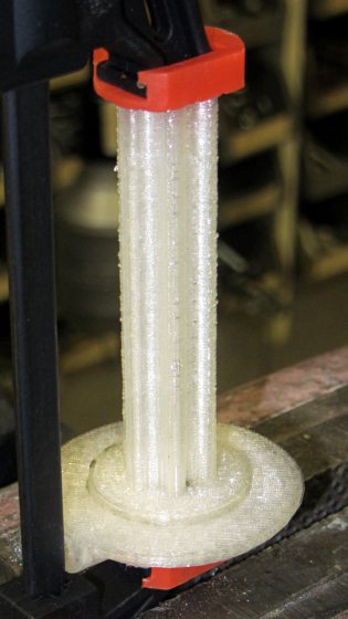 Large spool adapter - clamped