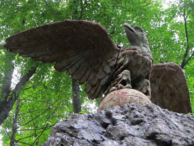 Eagle at St Basils Academy - entrance